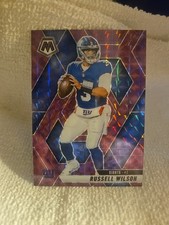 2025 Panini Mosaic Russell Wilson Blue Scope Prizm 14 Giants 43/49