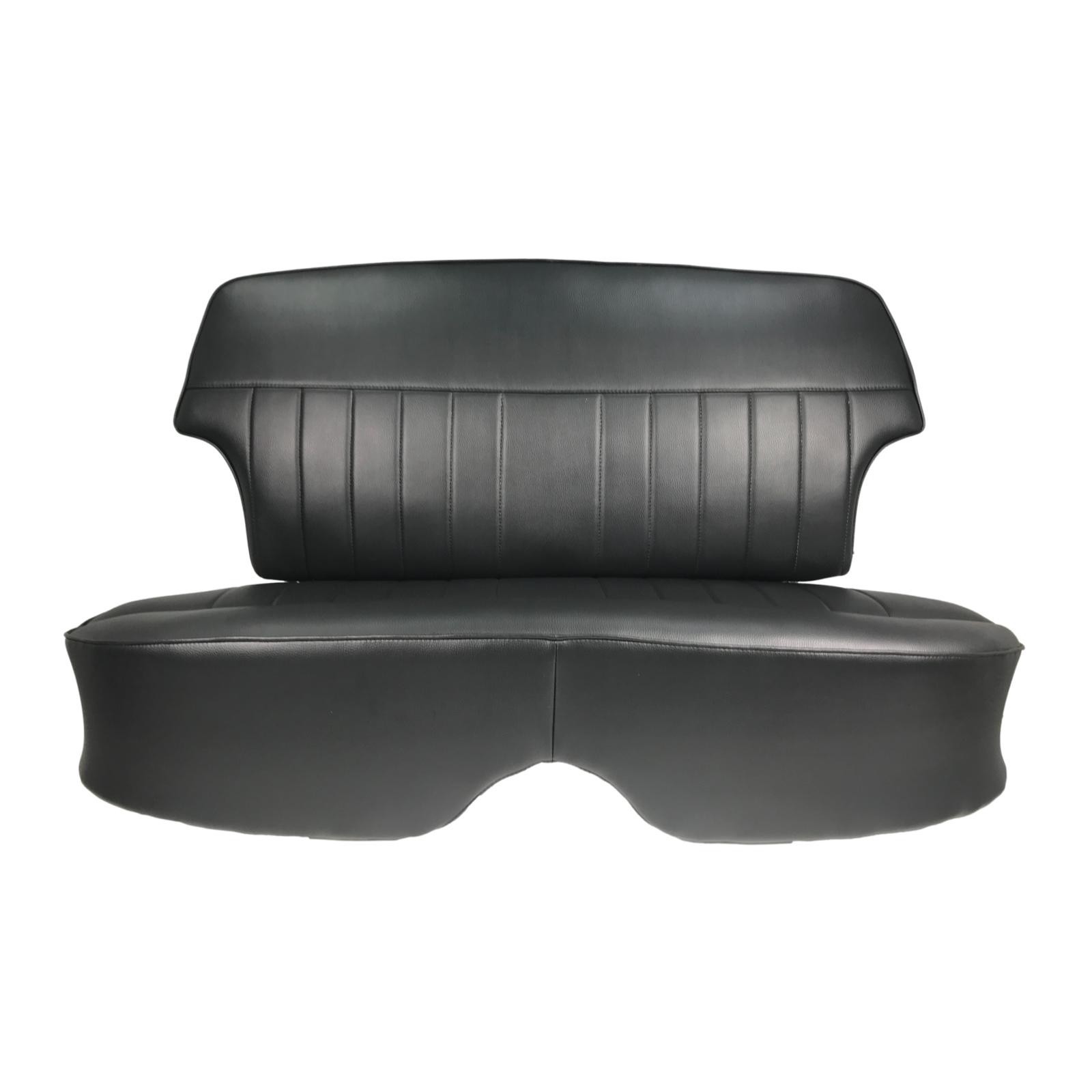 Garnitures sellerie banquette arrière pour Simca Aronde CA0498 en simili cuir bicolore gris et bleu