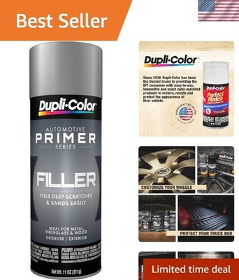 11 oz Rust Resistant Gray Primer - High-Build Aerosol for Car Restoration