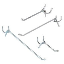 SSWBasics Peg Hooks Bundle - 2", 4", 6", 8" (20 of each size) - Peg Board