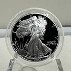1993 P American Silver Eagle Gem Proof In Plastic Holder No Box #1