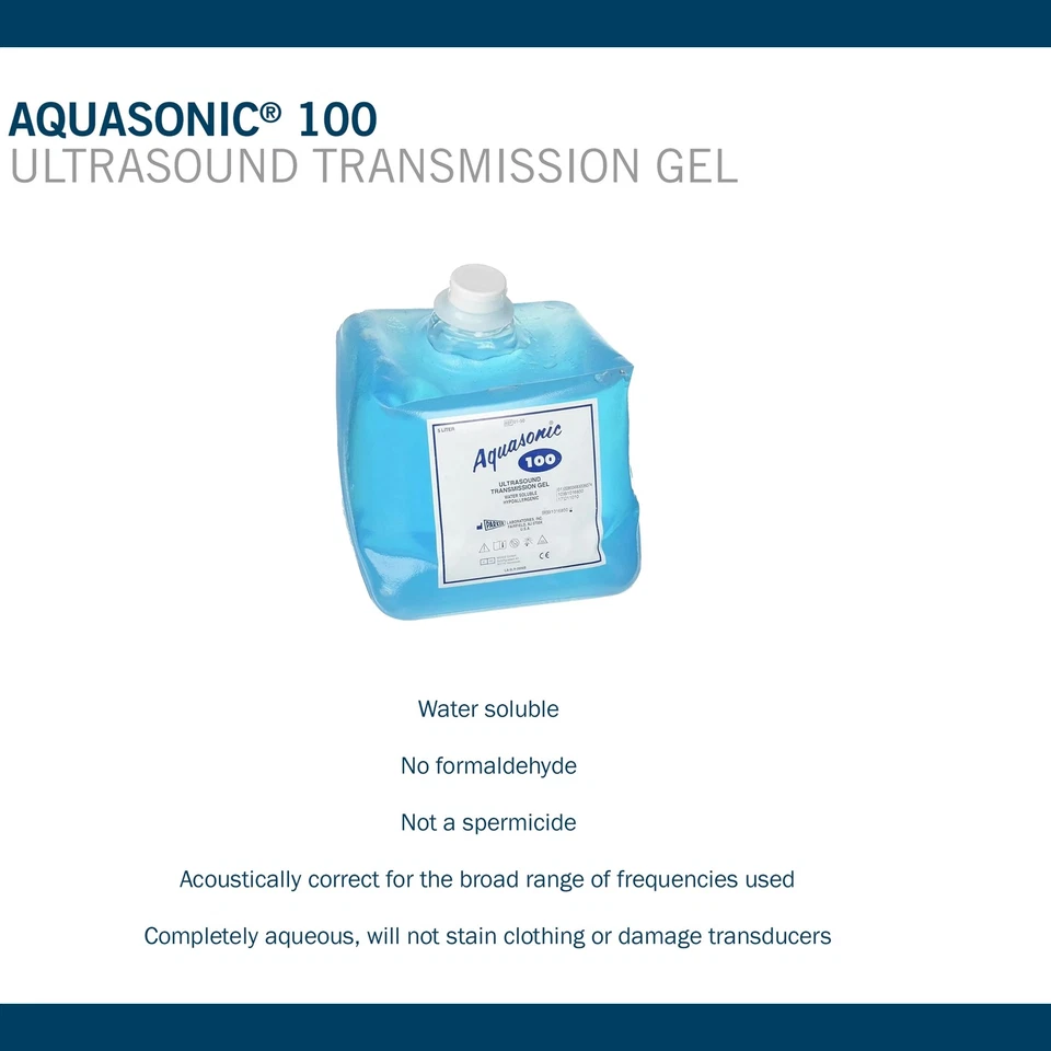 Jarra de gel ultrasonido aquasonic azul 5 litros 01-50 (1 cada uno) Foto 3 de 4