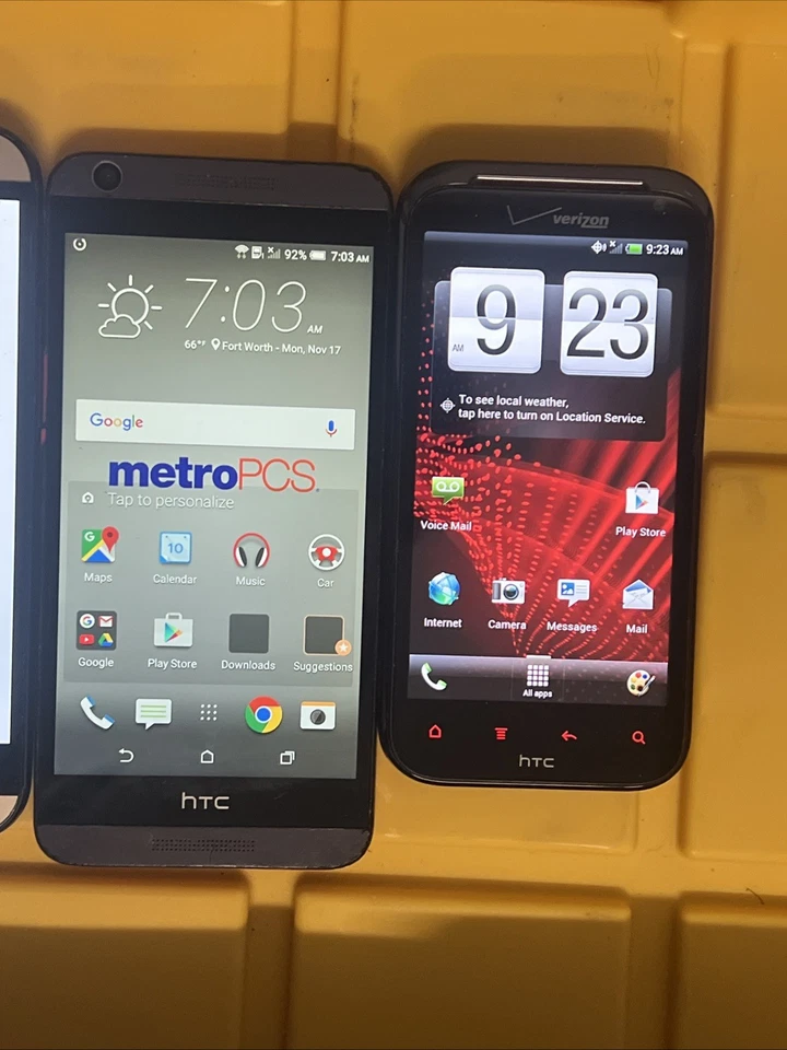 4 HTC Defective Smart Phone lot - Sprint, Android, AT&T, Verizon, GSM, 4G-LTE - Image 3 of 4