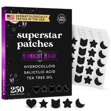 Black Star Pimple Patches 250CT - Salicylic Acid Tea Tree Oil Acne Relief