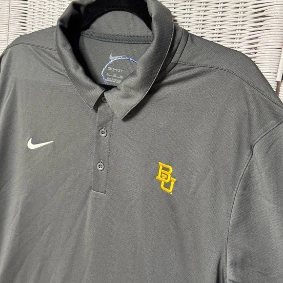 NWT Nike Dri-Fit Baylor University Polo Mens XL Kinder's Texas Bowl Game FBS Men - Image 3 of 4