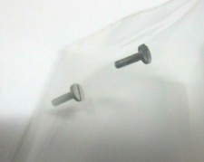 2 ILLINOIS 16 SZ POCKETWATCH CASE SCREWS WHITE ROUND  NOS----  B-27 -2