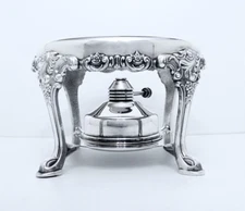 1941 WALLACE BAROQUE MIDCENTURY ROCOCO COFFE URN REPLACEMENT STAND & BURNER ONLY
