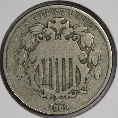 1869 Shield Nickel 5C