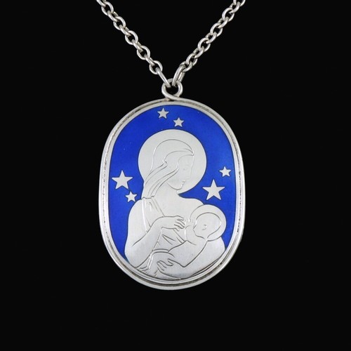 Georg Jensen. Silver Pendant with 