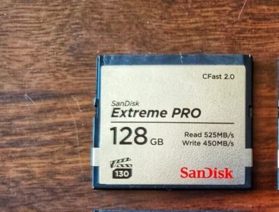  1 SanDisk Extreme PRO 128 GB CFast 2.0 Memory Card (SDCFSP-128G-A46D)