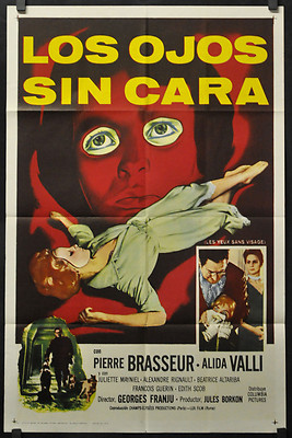 EYES WITHOUT A FACE / LOS OJOS SIN CARA 1961 ORIGINAL 27X41 1-SHEET MOVIE POSTER