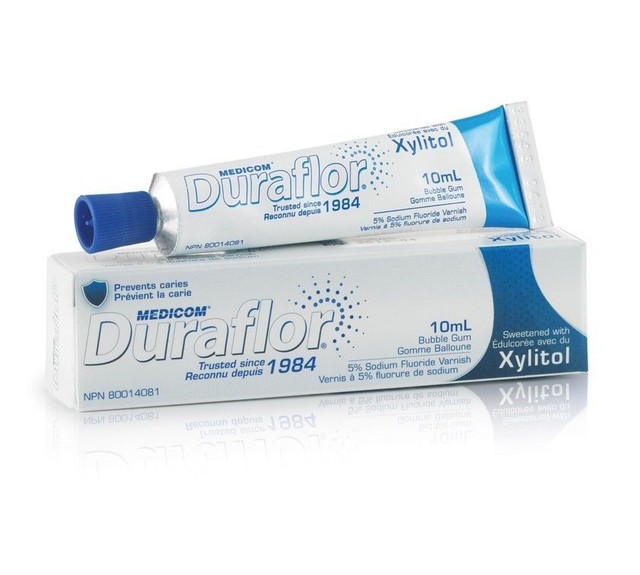 Duraflor 5 Sodium Fluoride Varnish Bubble Gum 10ml Tube