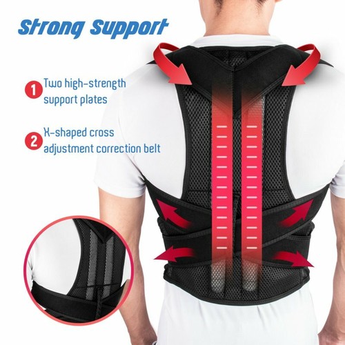 Scoliosis Posture Corrector Back Support Belt Round Shoulder Brace Lumbar Belt - Picture 5 of 12