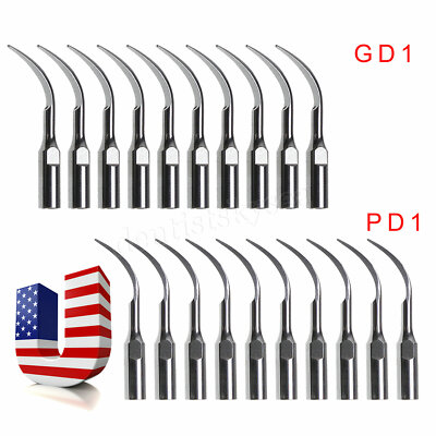 10X Dental Ultrasonic Piezo Scaler Scaling/Perio Tips Fit DTE SATELEC PZOZ