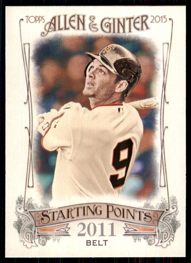 2015 Topps Allen & Ginter Starting Points Brandon Belt Giants #SP-73 Insert