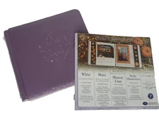 Creative Memories 7x7 Lavender Silver STARdust ALBUM + Extra Scrapbook Pages New