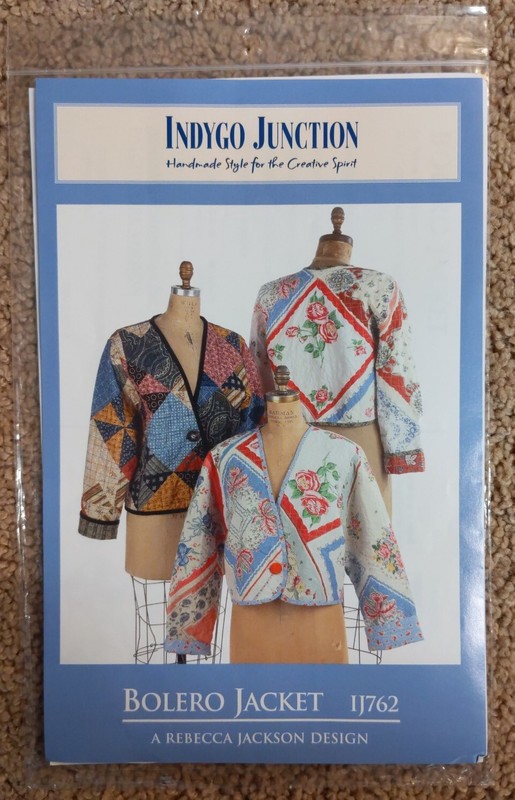 Indygo Junctions - Bolero Jacket IJ762 Sz XS-M VTG 2006 Hankies design 2 lengths