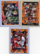3 Card Orange Ice Lot- 2021 Prizm Draft Najee Harris - Base, Cruse, All-American