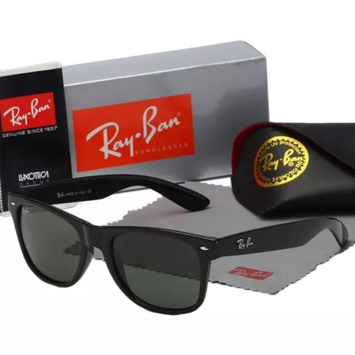 New Ray Ban Sunglasses Rectangular Polarized Sunglasses Black Frame UV Blocking - Bild 12 von 31