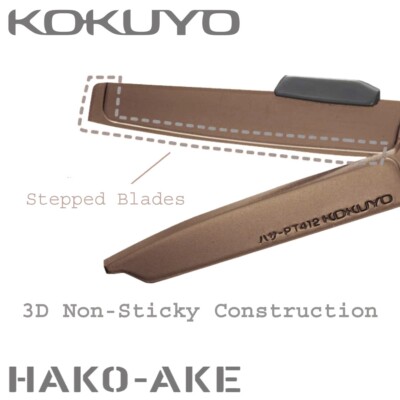 KOKUYO HAKO-AKE 2-in-1 Scissors & Cutter Titanium Coated Blade | eBay