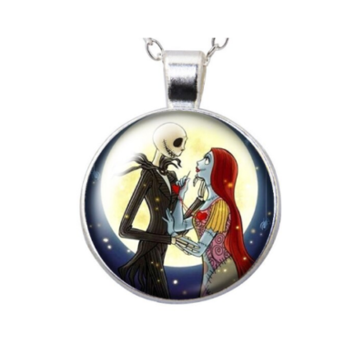 The Nightmare Before Christmas Jack Skellington Sally Necklace Halloween  Gift