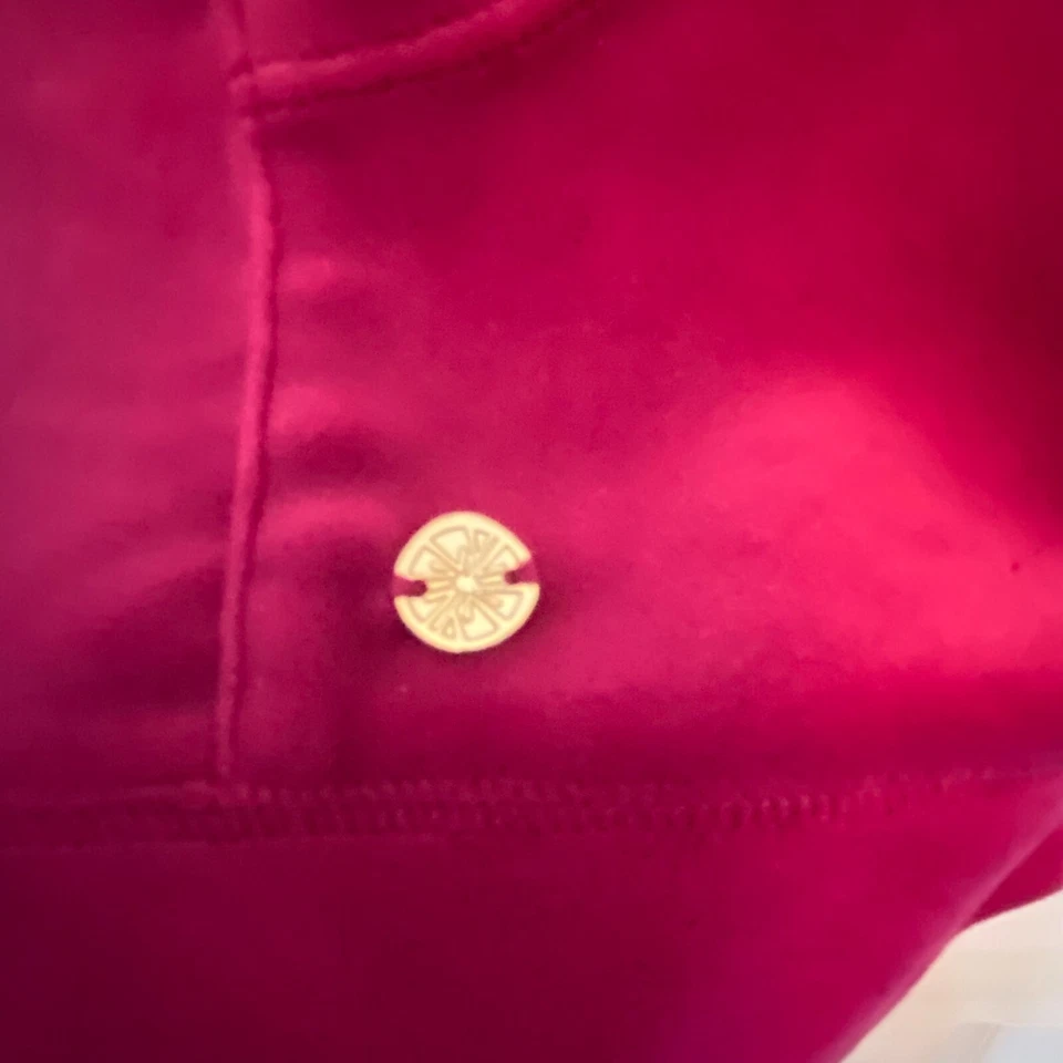 Sudadera con capucha Lilly Pulitzer Larina de terciopelo con cremallera frontal completa para mujer talla XS Foto 4 de 4