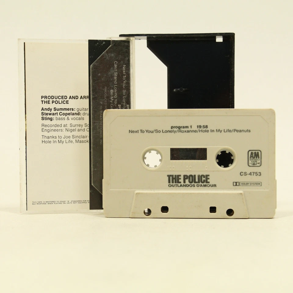 The Police Outlandos D'Amour Cassette Tape 1979 Rock Album Foto 2 de 4