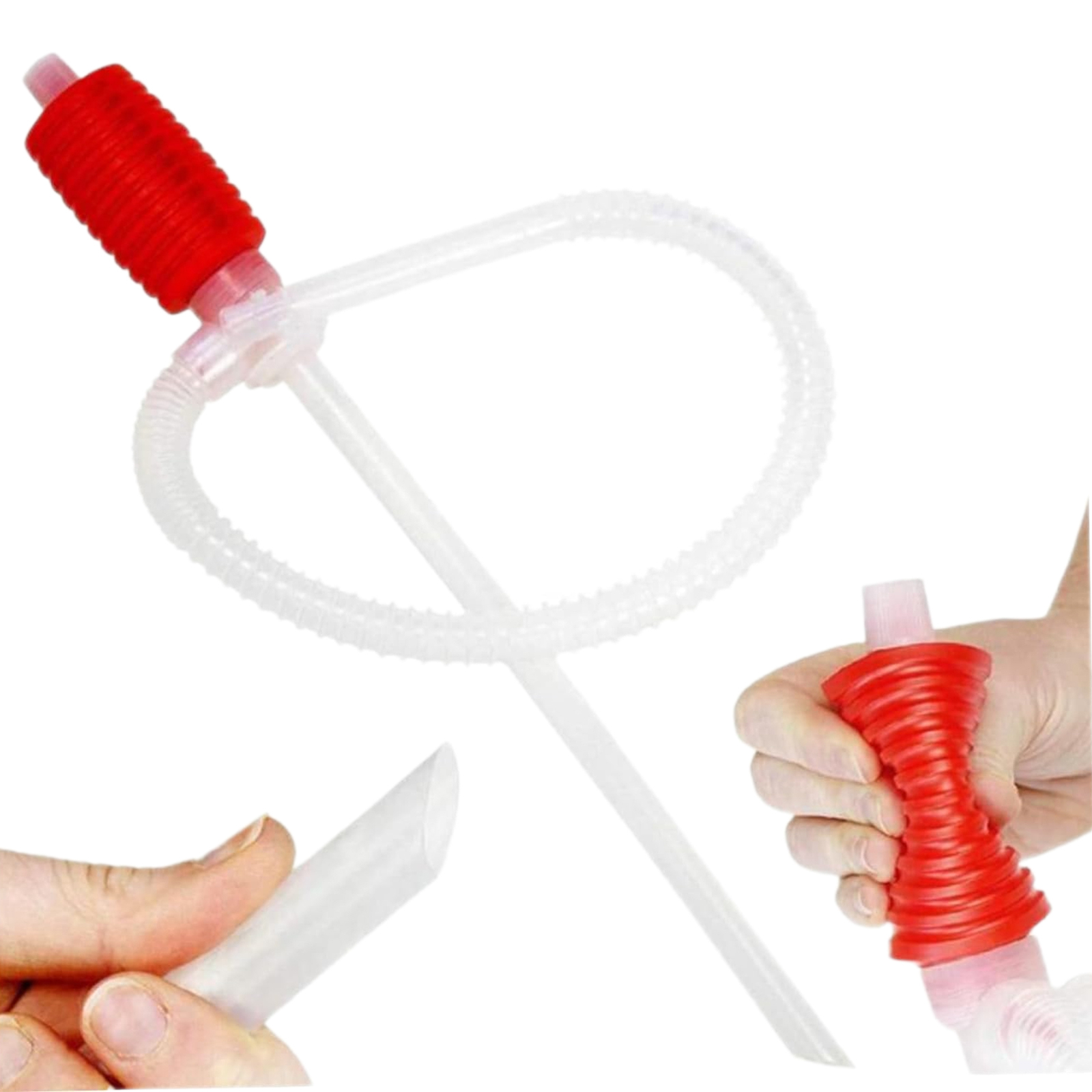 Liquid/Fuel Transfer Siphon Pump Large Squeezing Syphon For Fish/Gas Tank