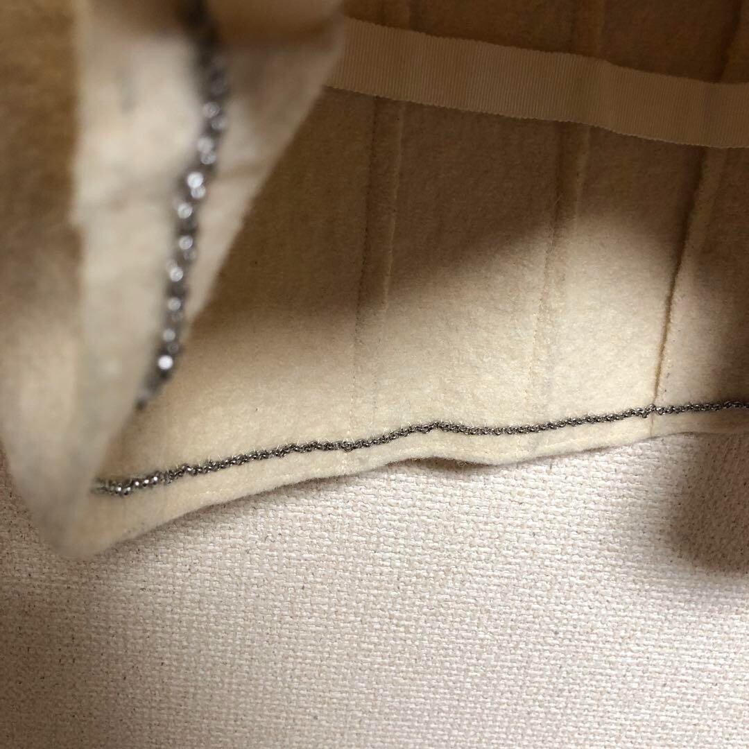 CHANEL IDENTIFICATION Collared Zip-up Jacket Beig… - image 5