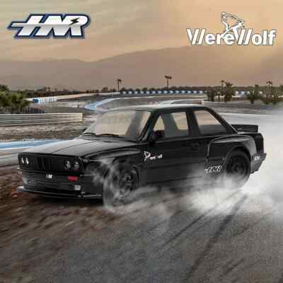 HNR Warewolf 1/10 Scale 4WD Brushless RC Race and Drift Car, 60A ESC, BLACK