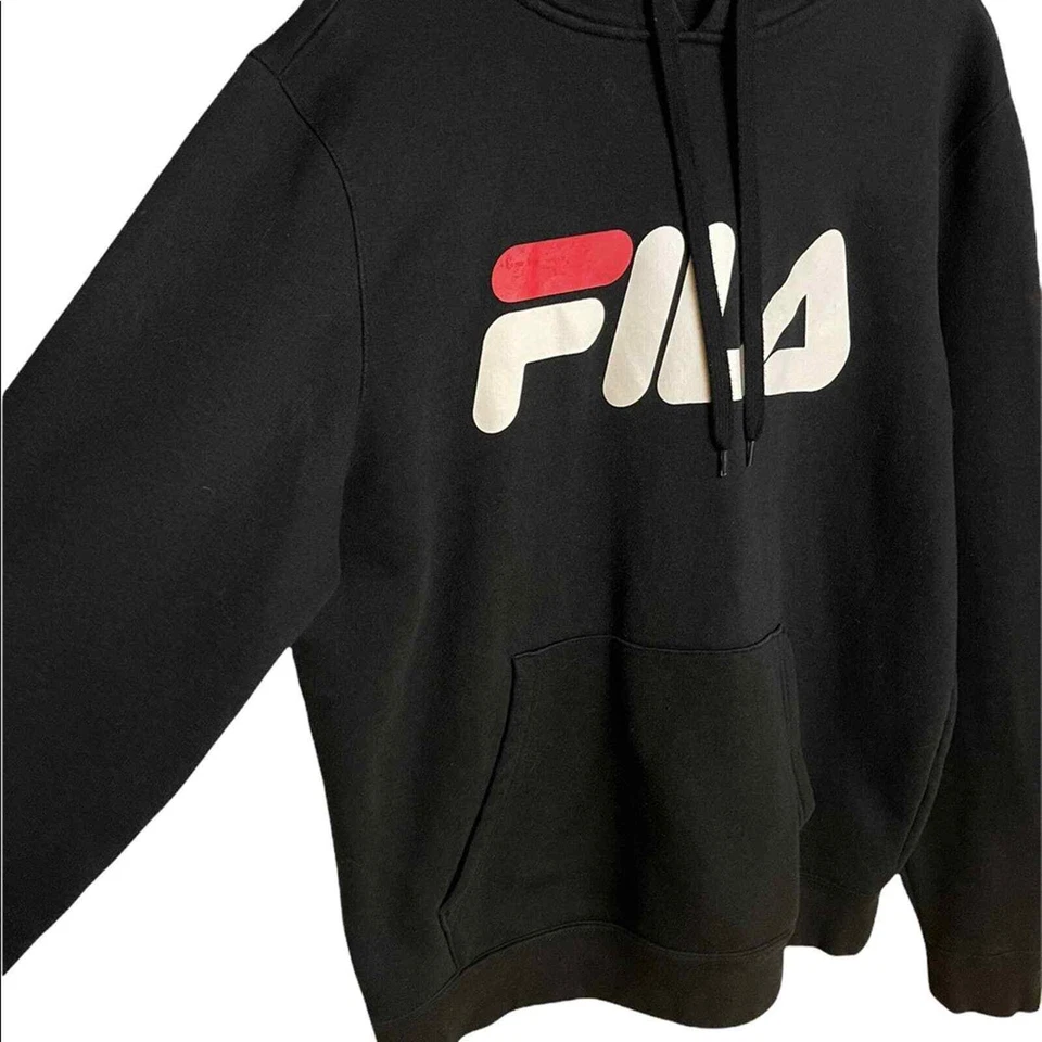 Sudadera con Capucha Fila Negra Manga Larga Talla M Foto 3 de 4
