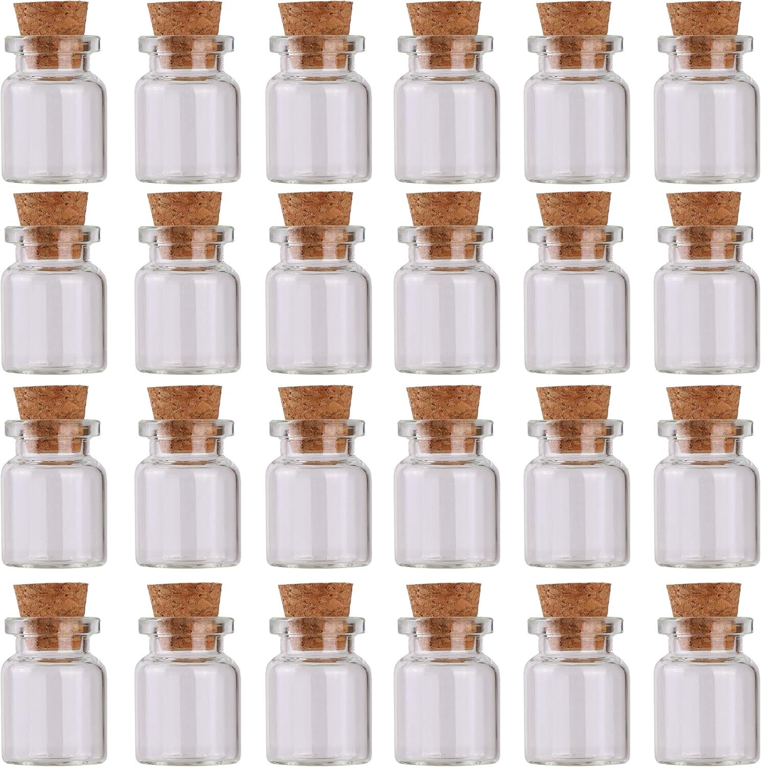 With Cork Stoppers 5ml Diy Art Crafts Clear