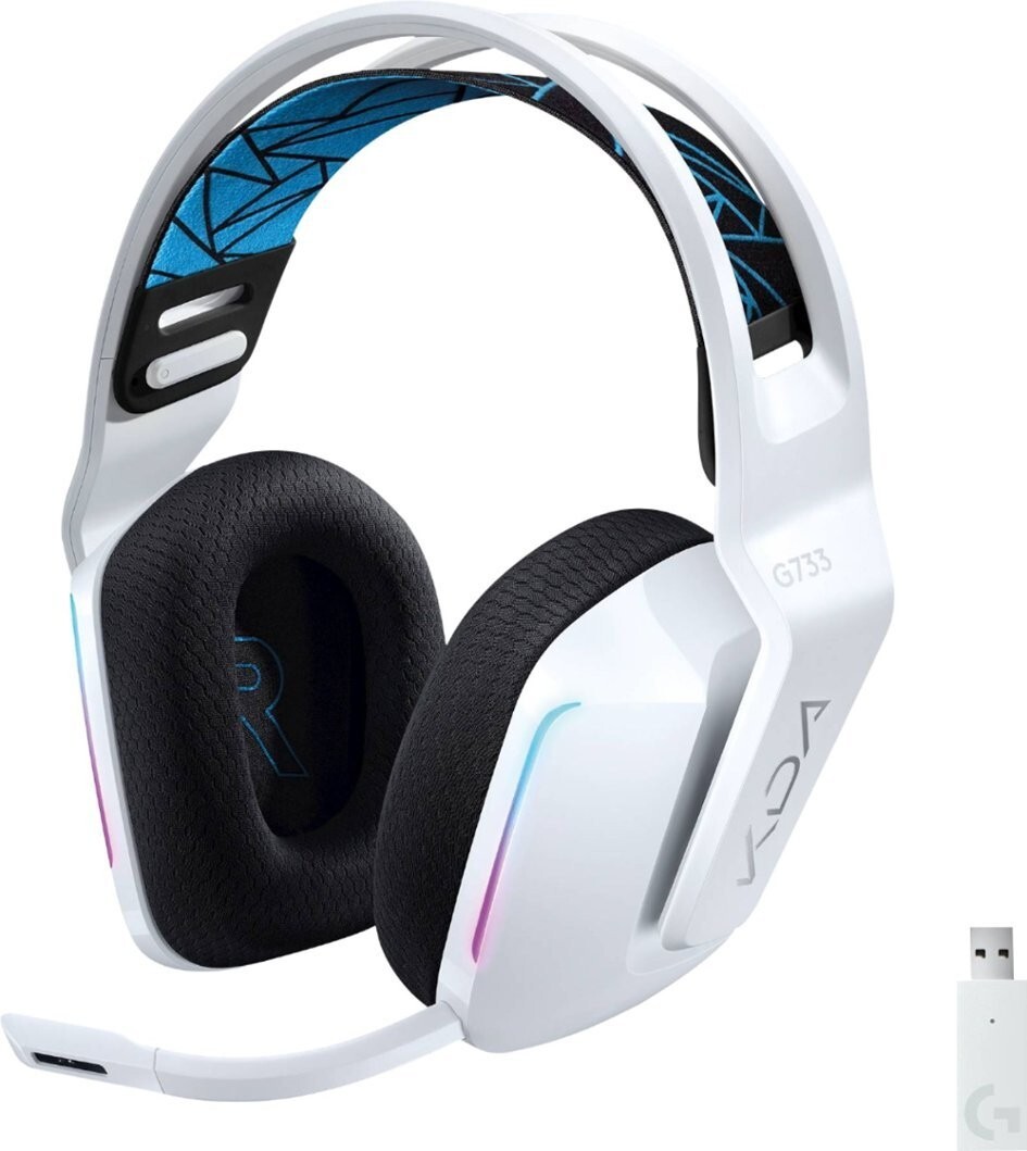 Logitech G G733 Lightspeed Wireless RGB Gaming Headset - White 981 