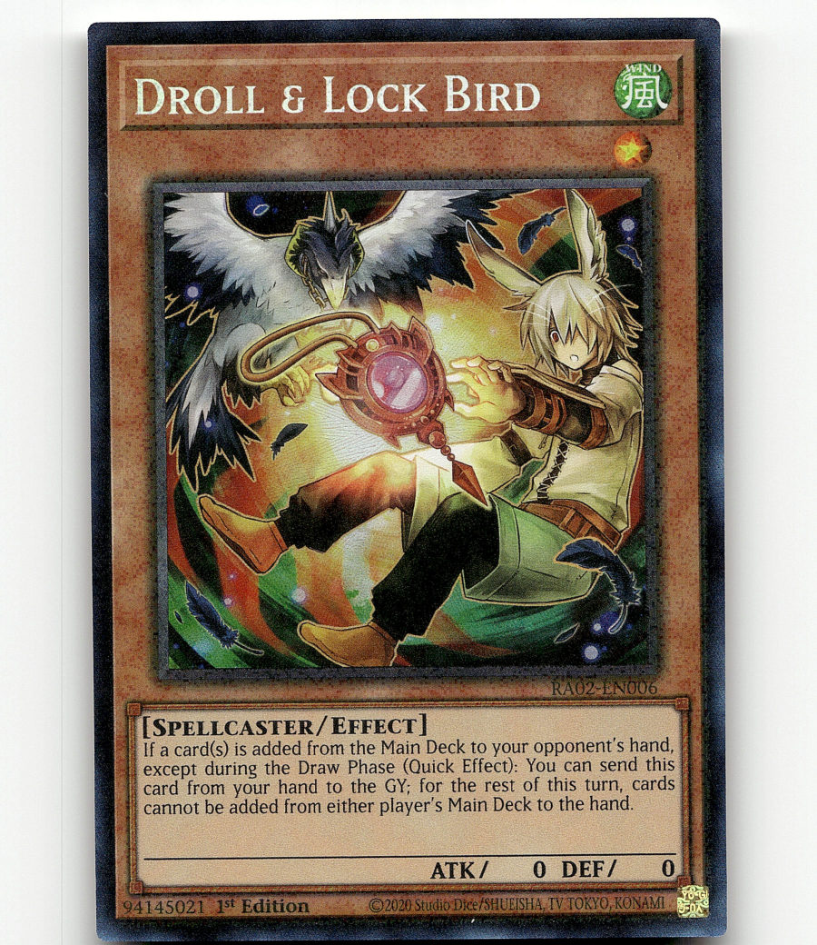Yugioh Droll & Lock Bird (Alternate Art) (PCR) - 25th Anniv