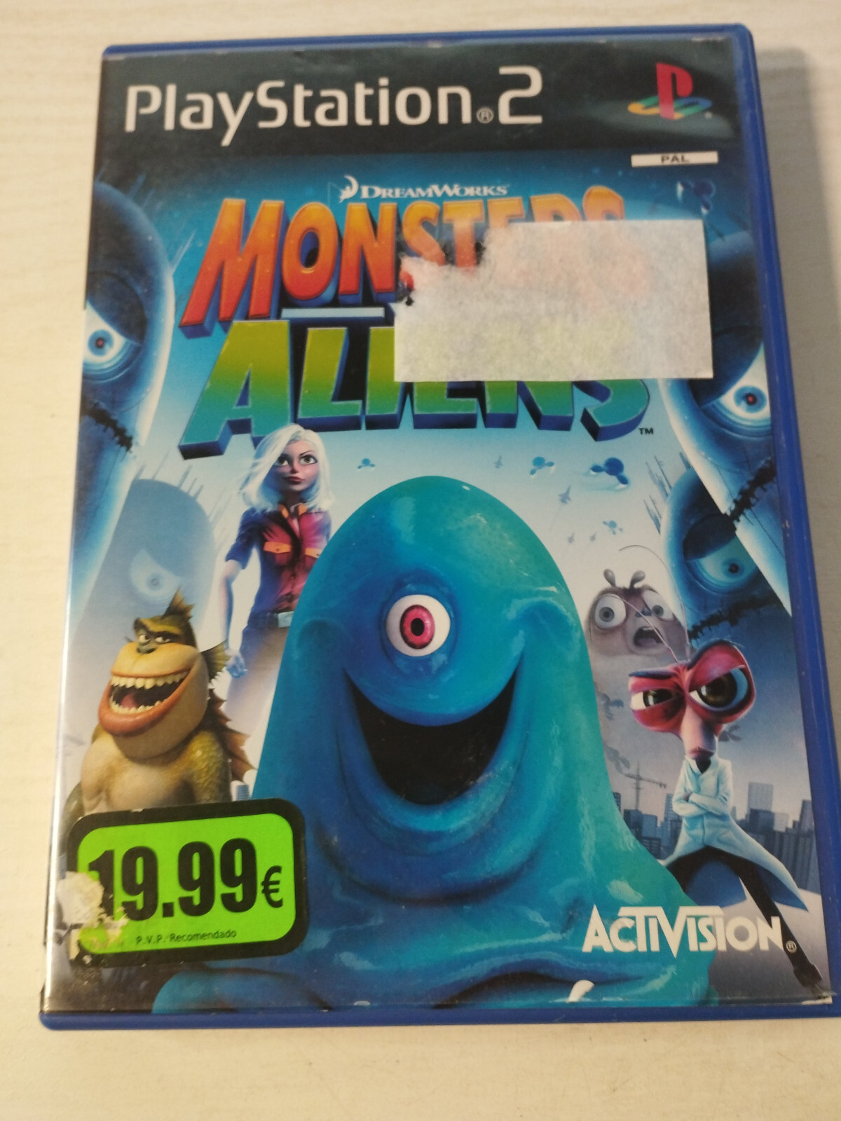 Monsters Vs Aliens Activision DreamWorks - Playstation 2 Juego Ps2 Edic Ingles