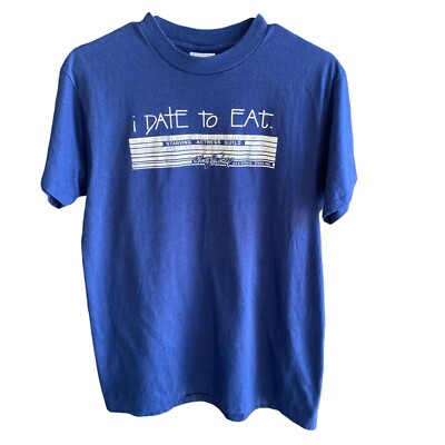 Vintage Starving Actress Guild Blue T Shirt Blue Large Theatre Acting Comedy