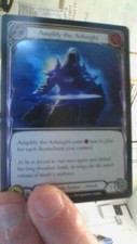 Flesh and Blood TCG : Arcane Rising : Amplify The Arknight  RED Common FOIL 