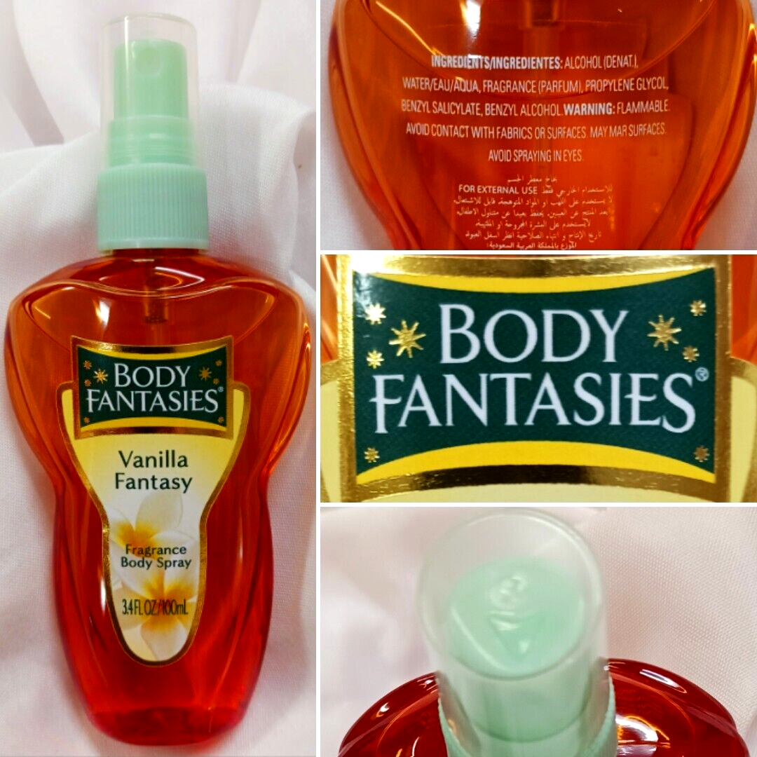 VANILLA FANTASY FRAGRANCE BODY SPLASH WOMEN PARFUMS DE COEUR