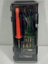 Weller 25W Soldering Iron Short Barrel Wood Burning Kit Engraver Woodworking Art