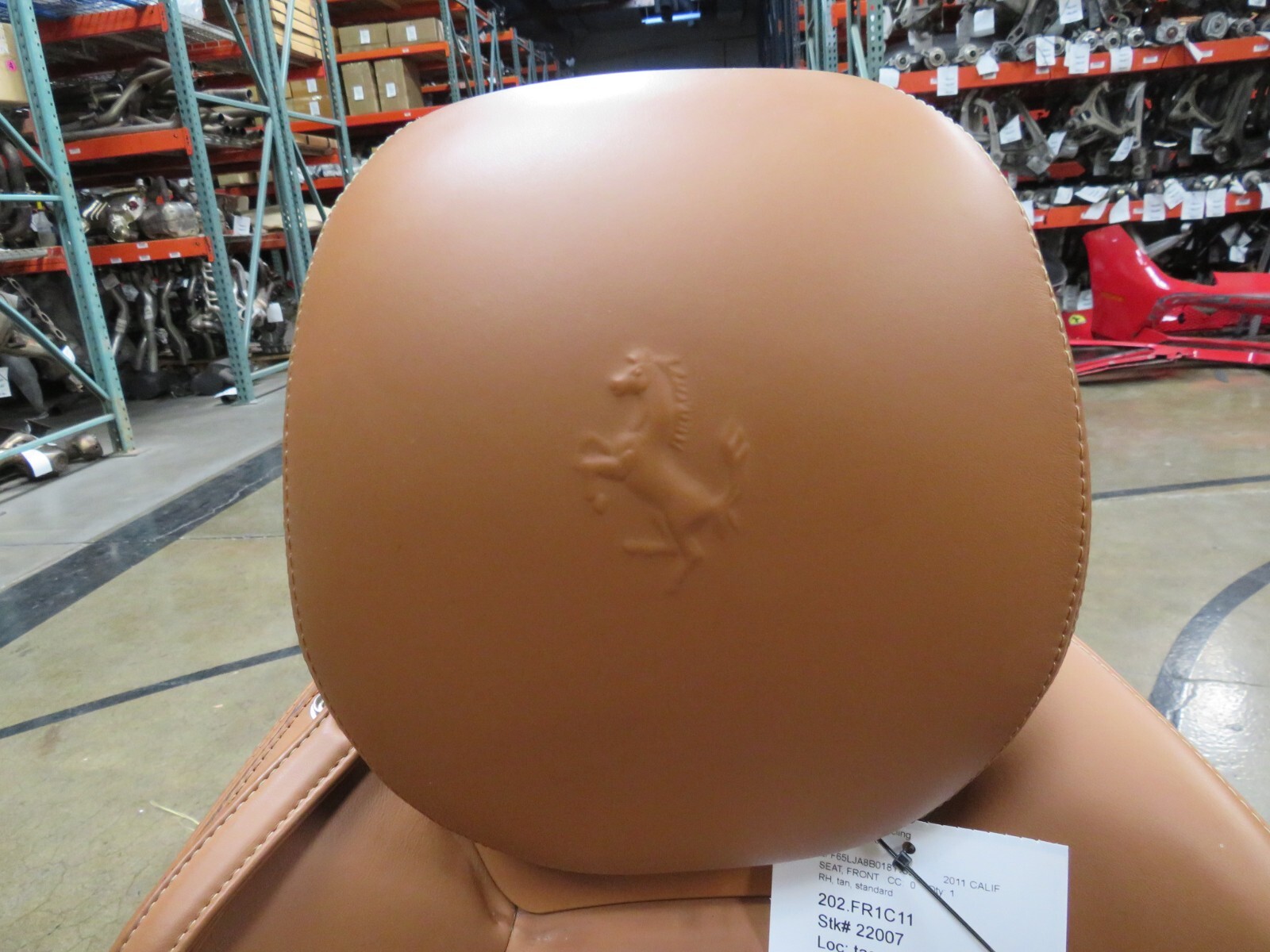 Ferrari California, RH, Right, Front Seat, Tan, Worn Leather, Used 
