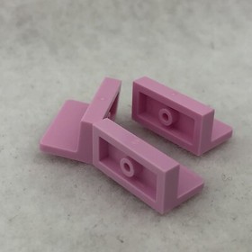LEGO 4865b Bright Pink Panel 1 x 2 x 1 with Rounded Corners (x3)