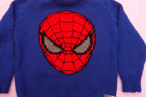Knitting pattern spider man style 