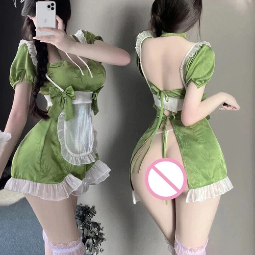 Sexy Lingerie Anime Girl Maid Cosplay Costume French Dress Waitress Party Outfit - Bild 6 von 26