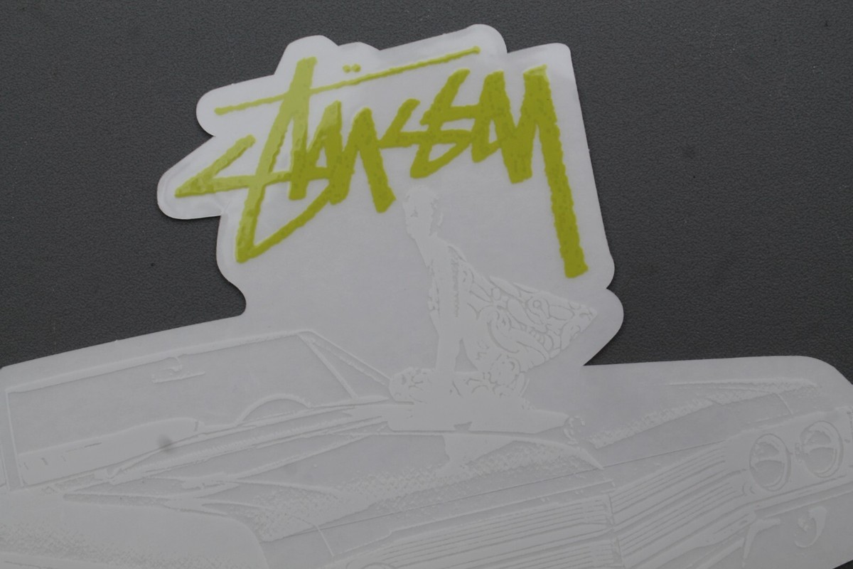 STUSSY Clothing Surfboards Graffiti White Cadillac Car Stu1 OG