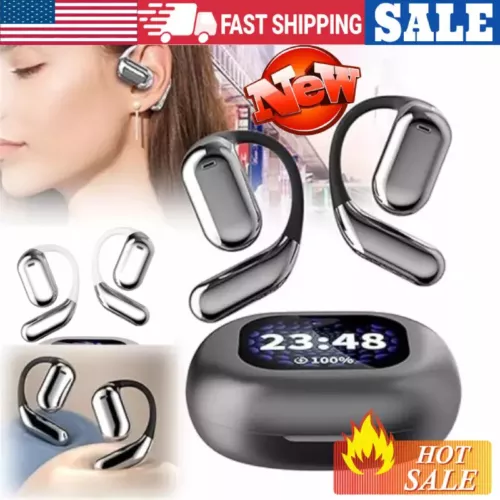 2025 Erazer Open Ear Headphones Noise Cancelling Bluetooth 5.4 Wireless Earbuds - Picture 2 of 14