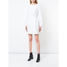 JASON WU GREY Belted Shift Mini Dress in White NWT Sz 4