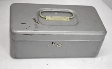 Vintage CCC Products Metal Cash Box Container Storage Safe with 4 Keys Steel Box