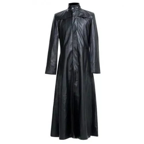 Men's Neo Matrix Trench Coat – Keanu Reeves Gothic Long Jacket | New Arrival