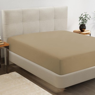 King Fitted Sheet Jersey Knit 4 Way Stretch Fits 815 Inch Deep Linen