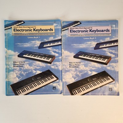 Alfred's Basic Chord Approach to Electronic Keyboards Lesson Book 1 & 2 Bargain